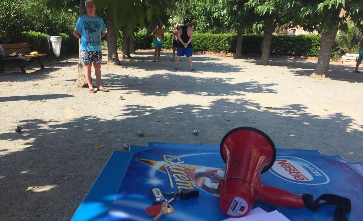 Jeu de boules au camping Azur Rivage