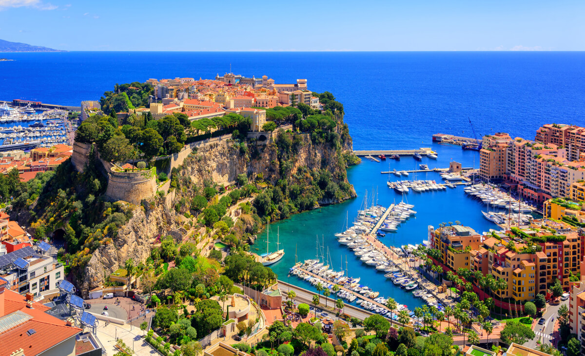 Vue du Rocher de Monaco