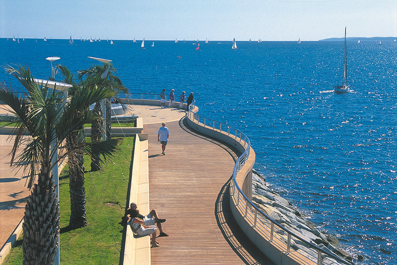 Bord de mer de la ville de Saint-Raphaël